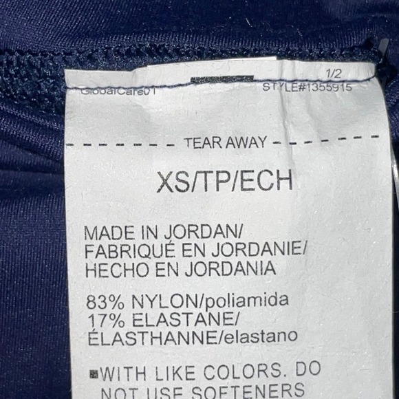 Under Armour Women's Meridian Studio Crop Leggings navy blue, XS - Picture 10 of 10